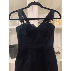 Dolce & Gabbana Black Bustier Dress Size 28